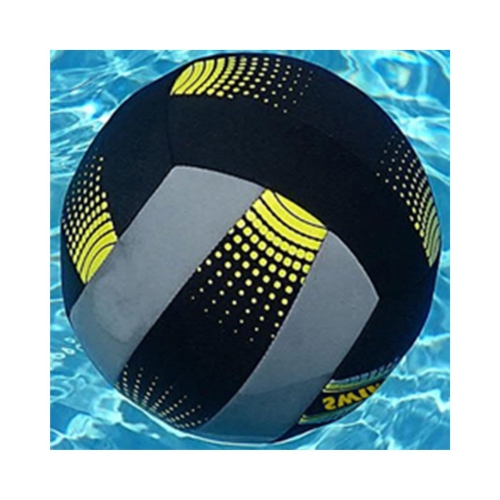 Ballon de volleyball pour piscine en néoprène - 7&nbsp;po - Noir et gris
