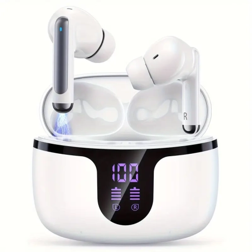Wireless Earbuds with HiFi Sound, Active Noise Cancellation, 68H Battery Life, Foldable Over-Ear Headphones, Portable 24W Speaker with BT 5.3, RGB