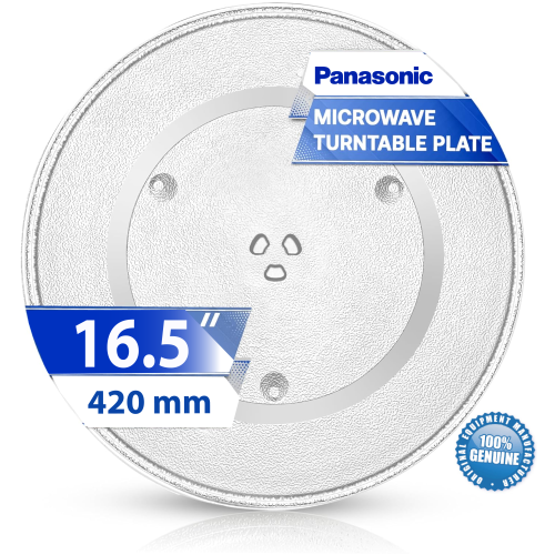 Panasonic – Plateau tournant/plat en verre 16,5&nbsp;po/420&nbsp;mm F06014M00AP, micro-ondes