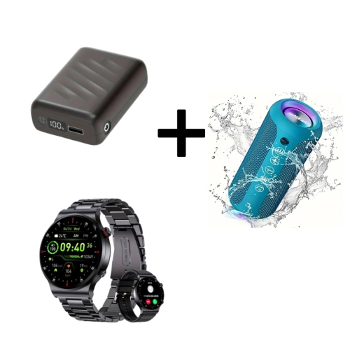 Portable Wireless Speaker with 24W Sound, 20000mAh Heated Vest Power Bank, Men's Smartwatch with 1.39" Screen