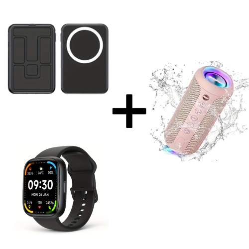 10000mAh Magnetic Power Bank, Wireless Speaker with 24W Sound, Sports Smartwatch with 1.83" Touch Screen