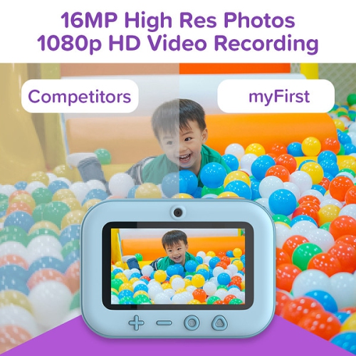 New myFirst Camera Insta 20 - Instant Print Digital Camera for Kids with 16MP Photos, Video 1080P, Selfie Lens, Thermal Printing No Ink, Micro SD Card