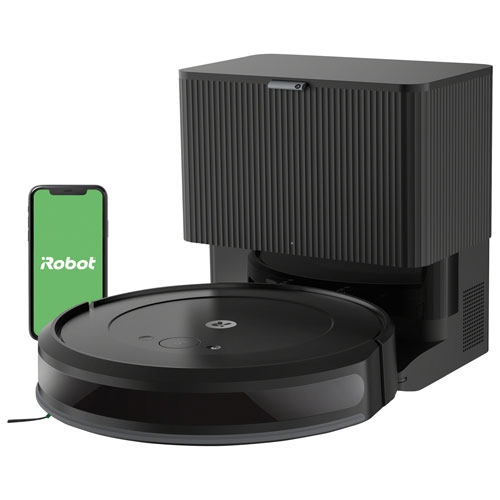 Image 1 de 1.. Boîte ouverte - Aspirateur robot Roomba Vac 2 Essential d'iRobot avec station d'accueil à vidange automatique