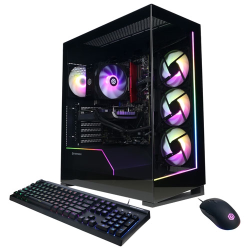 Boîte ouverte - Ordinateur de jeu Gamer Master de CyberPowerPC - Noir - Anglais