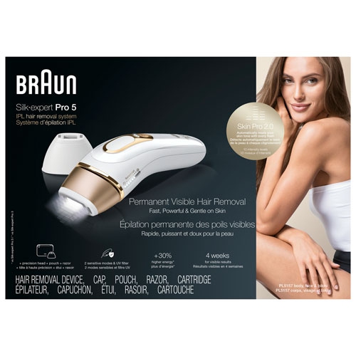 Image 1 de 1.. Boîte ouverte - Système d'épilation IPL sec Silk Expert Pro 5 de Braun