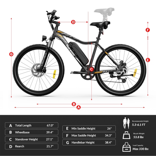 5TH WHEEL BB17 Electric Bike, 700W Peak Motor, 37KM/H Max Speed, Color LCD Display, 7-Speed Gear, Front Suspension, Commuting & Mountain Ebike