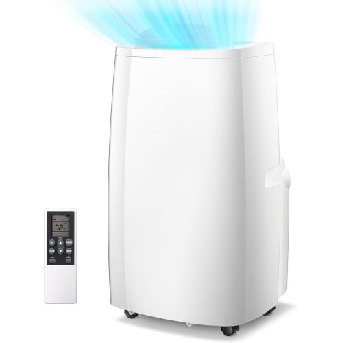 ZAFRO Portable Air Conditioners 14,000 BTU,Cooling, Dehumidifier & Fan 3-in-1,Air Conditioner Portable with Remote Control, Quiet AC Unit Cools Rooms