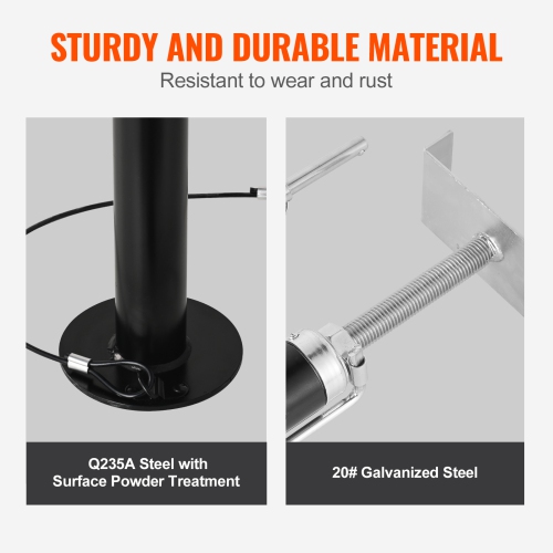 VEVOR 5000 lbs Capacity RV Slide Out Support Jacks, Slide Out Stabilizer, Adjusts from 20"-48" Camper Slide Out Support Jacks, Heavy-duty Slideout