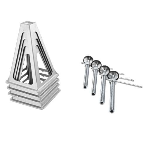 VEVOR 4 Pack RV Stabilizer Jacks, Aluminum RV Leveling Jacks, RV Stack Jacks for Travel Trailer Camper, Single Screw Jack Support up to 6000 Lbs,