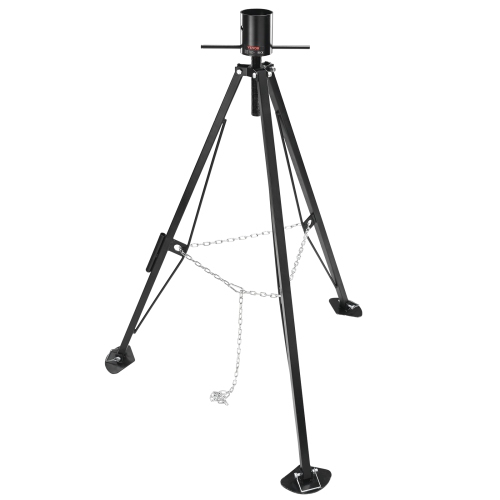 VEVOR 5th Wheel Tripod Stabilizer, 5000 LBS Load Capacity Tripod Fifth Wheel Stabilizer, 35"-57" Adjustable Height RV Gooseneck Stabilizer, Tripod
