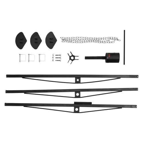 VEVOR 5th Wheel Tripod Stabilizer, 5000 LBS Load Capacity Tripod Fifth Wheel Stabilizer, 35"-57" Adjustable Height RV Gooseneck Stabilizer, Tripod