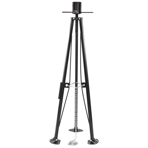VEVOR 5th Wheel Tripod Stabilizer, 5000 LBS Load Capacity Tripod Fifth Wheel Stabilizer, 35"-57" Adjustable Height RV Gooseneck Stabilizer, Tripod