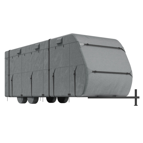 VEVOR 28-31 ft Travel Trailer Cover, Class A RV Cover, Top 300D Oxford Fabric Camper Cover, Waterproof, Windproof and Rip-Stop, with Storage Bag,