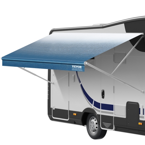 VEVOR  Rv Awning Fabric Replacement, 11'2" Fabric Length for 12' Awning, Heavy Duty 3-Ply 16OZ Pvc Camper Awning Fabric, Waterproof & Uv Protection