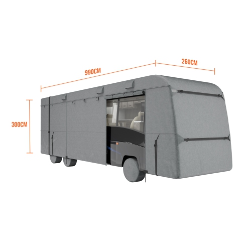 VEVOR 29-32 ft Class C RV Cover, Motorhome Cover, Oxford Fabric Motorhome RV Cover, Waterproof, Windproof and Rip-Stop, Camper Cover with Storage