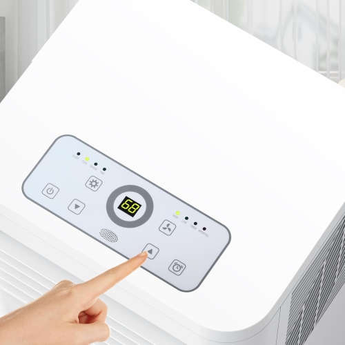 ZAFRO Portable Air Conditioners 8,000 BTU, Portable AC with Cooling, Fan, Dehumidifier Function, 24H Timer, Cooling up to 350 Sq.Ft. Window Kit