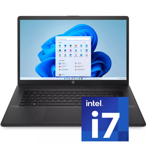HP  17.3" HD+ Brightview Laptop - (Intel I7-1255U/512GB SSD/16GB Ram/intel Iris Xe Graphics/windows 11 Pro) In Black