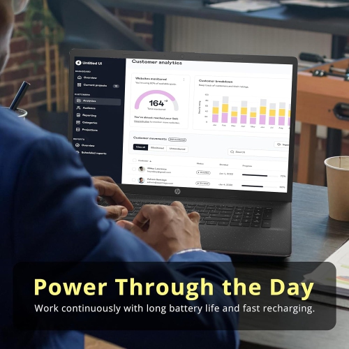 HP 17.3" HD+ BrightView Laptop, Intel i7-1255U, 4.28TB Storage,64GB RAM, ‎Intel Iris Xe Graphics, Full-Size Keyboard,Windows 11 Pro, Black