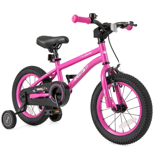 Costway 14-Inch Kid's Bike for 3-5 Years Old with Adjustable Saddle & Anti-slip Handlebar