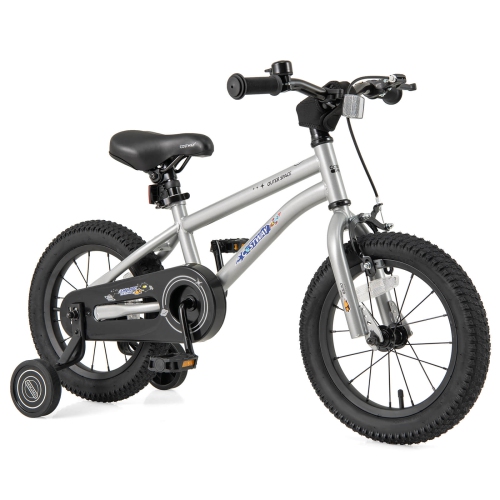Costway 14-Inch Kid's Bike for 3-5 Years Old with Adjustable Saddle & Anti-slip Handlebar