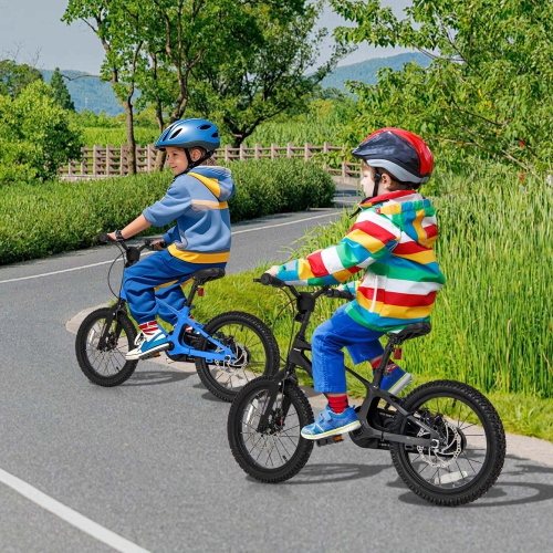 Vélo pour enfants de 16&nbsp;po de Costway avec guidon réglable et deux freins à disque de type selle