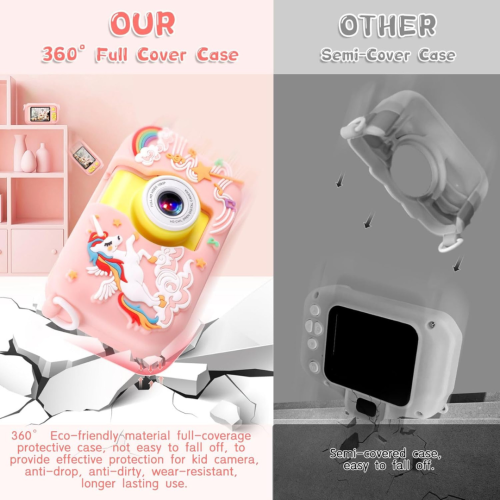 Kid Camera,ARNSSIEN Camera for Kid,2.4in IPS Screen Digital Camera,180°Flip Len Student Camera,Children Selfie Camera with Playback