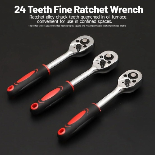 Cordless Slim Ratchet Set, Portable Manually Slim Ratchet Set, 46 in 1 Socket Ratchet Wrench Set for Repairs