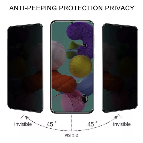 Protecteur d'écran de confidentialité pour Samsung S24 PLUS, film en verre trempé anti-espion privé 9H