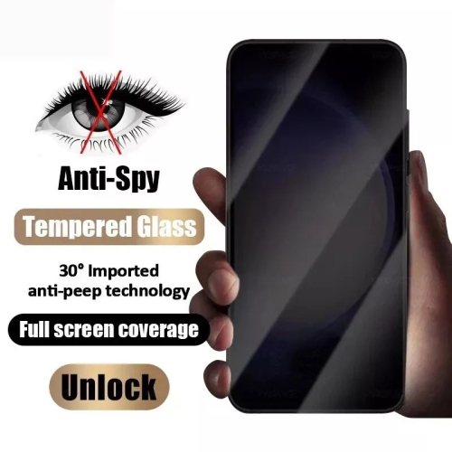 Privacy Screen Protector for Samsung S25 PLUS, 9H Anti Spy Private Tempered Glass Film