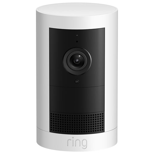 Caméra de surveillance extérieure sans fil 2K Cam Plus de Ring - Blanc
