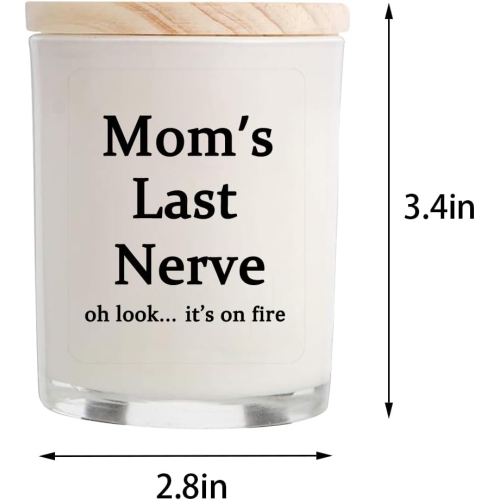 Gifts for Mom from Daughter Son - Best Gifts, Funny Birthday & Mothers Day & Thanksgiving & Christmas Gifts, Vanilla Candles(5.8oz)
