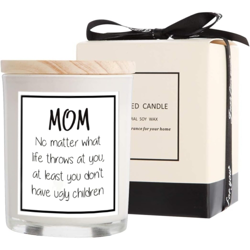 Gifts for Mom from Daughter Son - Best Mom Gifts, Funny Birthday & Mothers Day & Thanksgiving & Christmas Gifts(Vanilla)