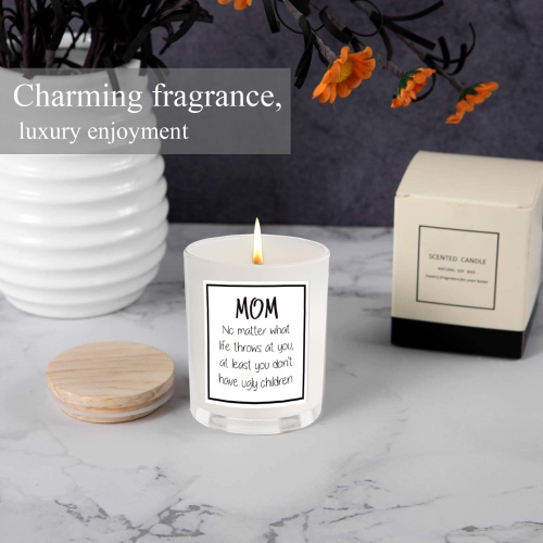 Gifts for Mom from Daughter Son - Best Mom Gifts, Funny Birthday & Mothers Day & Thanksgiving & Christmas Gifts(Vanilla)