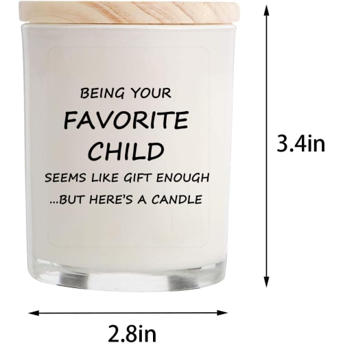 Gifts for Mom from Daughter Son - Best Gifts, Funny Mothers Day & Birthday & Thanksgiving & Christmas Gifts, Vanilla Candles(5.8oz)