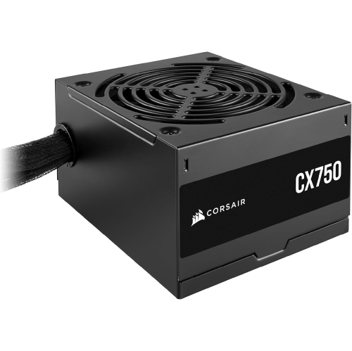 CORSAIR CX750 750W 80 Plus Bronze Non-Modular ATX Power Supply, Low-Noise Cooling