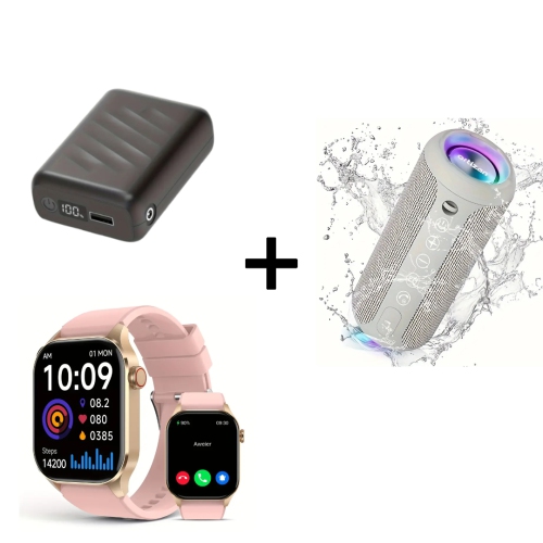 Smartwatch with AMOLED Display, 136+ Sports Modes, Waterproof Speaker & 20000mAh Power Bank