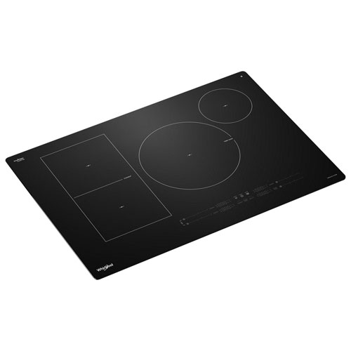 Whirlpool Intelligent 30" 4-Element Induction Cooktop (WCIT7530SB) - Black