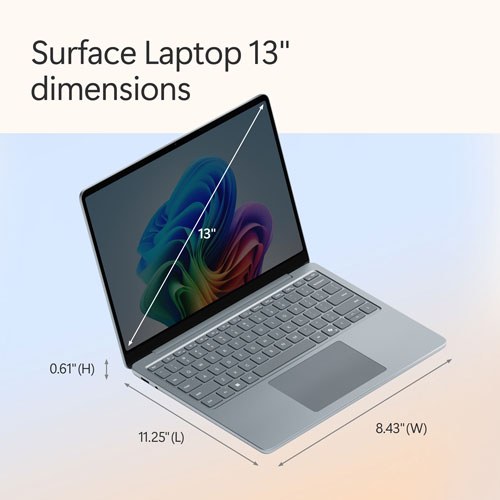 Microsoft Surface Laptop 13" Copilot+ PC Laptop - Ocean - EN