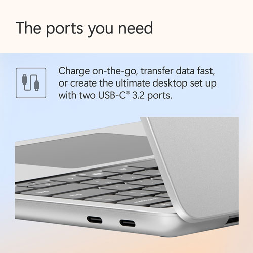 Portable Surface Laptop de 13 po de Microsoft avec Copilot+ PC - Platine - Anglais