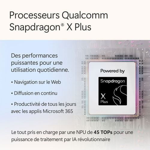 Portable Surface Laptop de 13 po de Microsoft avec Copilot+ PC - Platine - Anglais