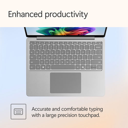 Microsoft Surface Laptop 13" Copilot+ PC Laptop - Platinum (Snapdragon X Plus/16GB RAM/512GB SSD) - Bilingual