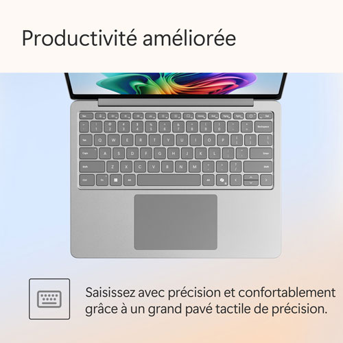 Microsoft Surface Laptop 13" Copilot+ PC Laptop - Platinum (Snapdragon X Plus/16GB RAM/512GB SSD) - Bilingual