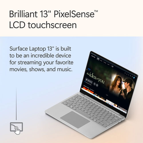Microsoft Surface Laptop 13" Copilot+ PC Laptop - Platinum (Snapdragon X Plus/16GB RAM/512GB SSD) - Bilingual