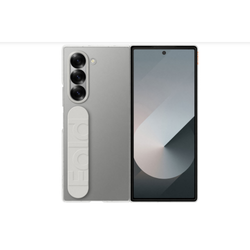 Image 1 of 1.. Refurbished Samsung Clear Grip Case with Strap for Galaxy Z Fold6 - Clear EF-QF956CTEGCA