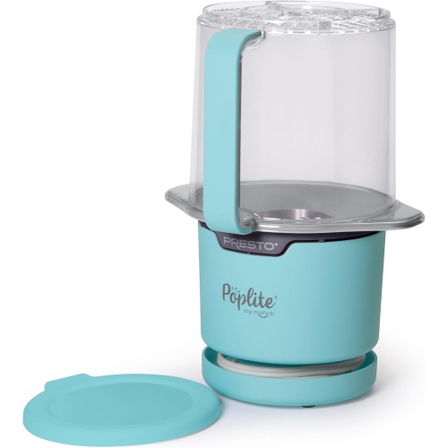 Presto – Machine à maïs soufflé à air chaud My Munch 04811 PopLite, format personnel, 8&nbsp;tasses, bol de service intégré, bleu