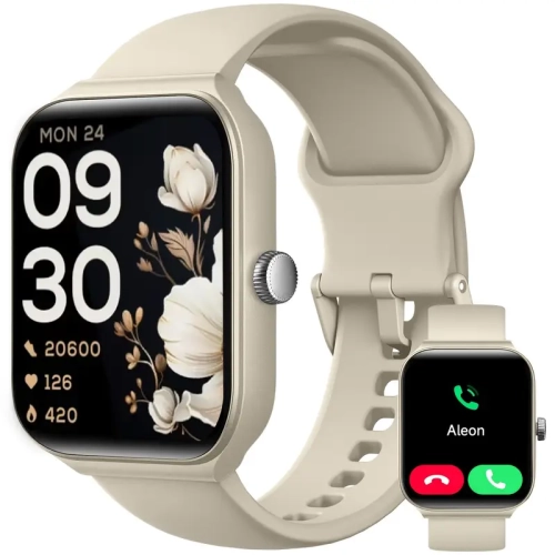 1.95" Smart Watch with Wireless 5.3, Fitness Tracker, 24W Wireless Speaker, 5000mAh Magnetic Power Bank for iPhone, Android, Home, Party & Outdoor Use