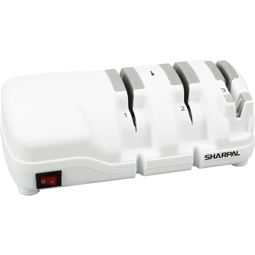 Affûteur de couteaux électrique SHARPAL 198H avec 3 fentes, roues diamant monocristallin, affûtage professionnel pour tous les couteaux