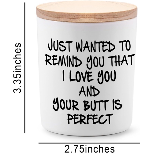 Cadeaux pour son drôle Romantique unique I Love You Valentine Anniversary Christmas Birthday Cadeaux pour femme amie lavande Bougies de soya parfumées
