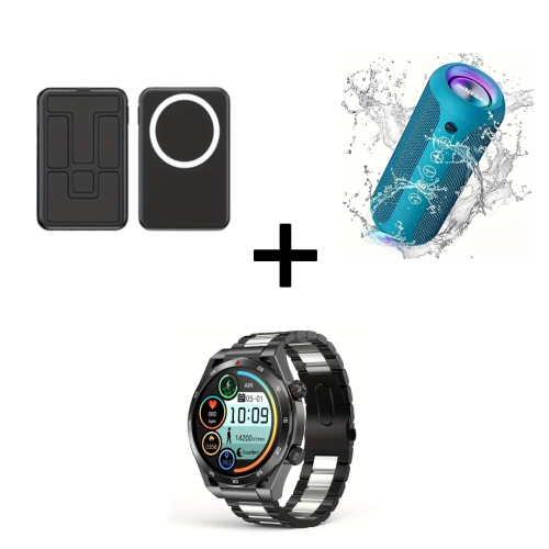 10, 000mAh Magnetic Power Bank, Wireless Charging, BT 5.3 Speaker, Smart Watch with Fitness Tracker & Wireless Calling