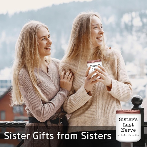 Cadeaux de soeur à domicile pour femmes, idées cadeaux d'anniversaire pour la fête des mères de Noël, bougies parfumées pour les amis féminins,